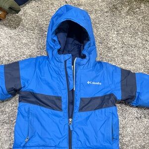 Columbia Bright Blue Jacket with Dark Accents